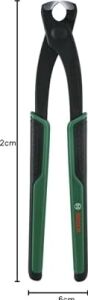 Montaj Pensesi 225 mm (Krom Vanadyumdan Sağlam ve Hassas Montaj Pensesi; Çift Sertleştirilmiş Kesim; Kolay Açılır; Ergonomik Yumuşak Sap)