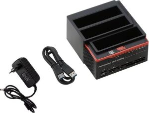 PX-2390 893U3 Offline Clone USB 3.0 Ide Sata HDD Docking Station, 2.5/3.5 Inç Harddisk Okuyucu, Sata Ide Disk Klonlama Istasyonu, Kart Okuyucu ve 2x USB 2.0 Hub Özellikli Harici HDD Dock