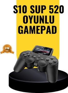 2025 A Kalite S10 Gamepad 520 Oyunlu Tv Bağlantılı Retro Atari Konsolu