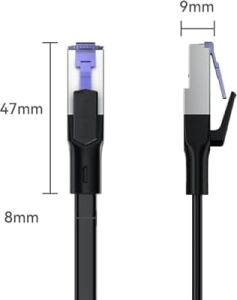 Cat7 10GBPS Gigabit 600MHZ Ftp Flat Ethernet Kablosu 10 Metre