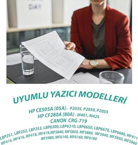 Ysy CE505A P2035 P2050 P2055 2700(2.7K) Sayfa Verimli Muadil Toner (Siyah)