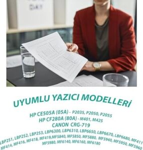 Ysy CE505A P2035 P2050 P2055 2700(2.7K) Sayfa Verimli Muadil Toner (Siyah)