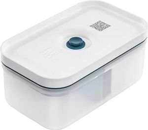 Fresh & Save Vakumlu Yemek Taşıma Kabı, M, Plastik, Yari Şeffaf-Akdeniz Mavisi