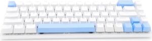 Spelt Skylion 68 Tuşlu Aydınlatmalı Drinkey Blue Mavi Switch Mekanik Kompakt Klavye Beyaz