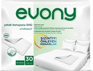 Evony Yatak Koruyucu Jumbo Örtü 60 x 90 cm 30 Adet