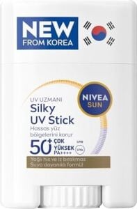 Sun SPF50+ Yüksek Güneş Korumalı Kore Stick Yüz Güneş Kremi 15 Gr,hassas Yüz Bölgeleri,kokusuz Formül,makyaj Altına Uygulanabilir,cep Boy
