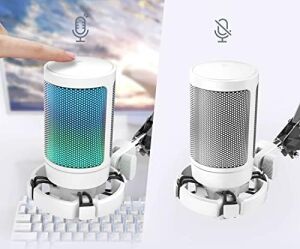 Ampligame A6T Twitch - Youtuber - Gamer - Tiktok - Yayıncı USB Mikrofon Seti (Beyaz)