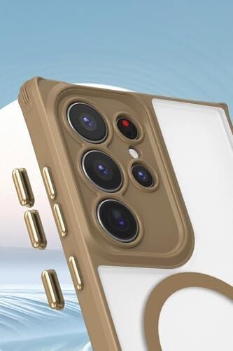 Manyetik Magsafe Destekli Askı Aparatlı Darbe Emici Kılıf Siyah  Galaxy S25 Ultra ile Uyumlu