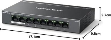 MS108GP, 8-Port Gigabit Desktop Switch With 7-Port Poe+