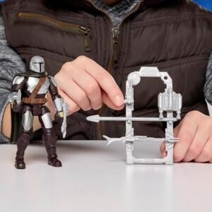 Actionverse The Mandalorian 11 Cm'lik Aksiyon Figürü ve Aksesuarları, Yeniden Kullanılabilir Aksesuar Saklama Rafı, 4 Yaş ve Üzeri Kız ve Erkek Çocuklar Için Oyuncaklar