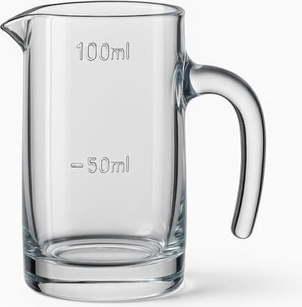 6’lı Cam Sosluk Seti – 100 ml Ölçekli Kulplu Sos Kabı, Şeffaf Mini Ölçü Bardağı, Kahvaltı, Tatlı ve Mutfak Sunumları Için
