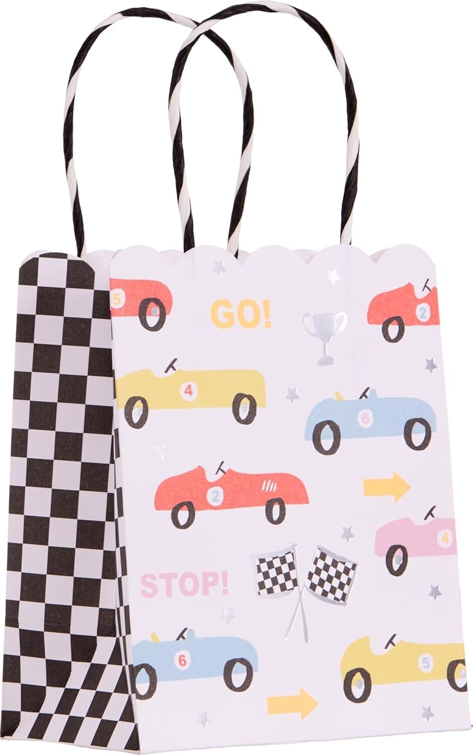- Race Car Party Bags - Yarış Arabaları Parti Çantaları - 8'li