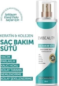 Embeauty Besleyici Keratin Kolajen Saç Bakım Sütü 200 ml