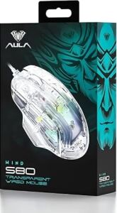 Aula S80 7200DPI 7 Tuşlu Rgb Şeffaf Optik Oyuncu Mouse