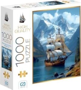 Manzara ve Gemi 1000 Parça 2,2mm Kalınlık 48X68CM Profesyonel Hobi Puzzle Yapboz Serisi