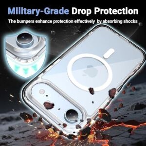 iPhone 17 Air Magsafe Uyumlu Kılıf, Yüksek Netlikte Şeffaf Lüks Kapak, Güçlü Mıknatıslı Darbe Emici Kamera Korumalı Telefon Kılıfı
