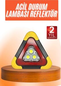 Reflektör Güneş Enerjili Taşınabilir Portatif Acil Güvenlik Işığı Araba Acil Uyarı Işığı