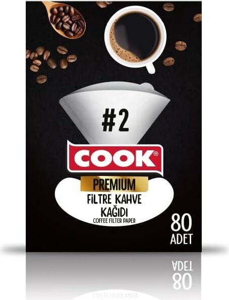 Premium Filtre Kahve Kağıdı, Ebat 2, 80 Adet