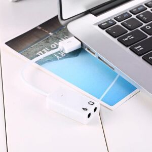 Harici Kablolu 7.1 USB Ses Kartı 3.5mm Mikrofon Çevirici Dönüştürücü Adaptö