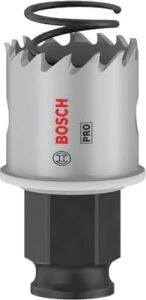 1 x Pro Sheet Metal Power Change Plus Delikli Testere (Paslanmaz Çelik Levhalar, Çelik Levhalar, Ø 27 Mm, Profesyonel Aksesuar Döner Matkap/sürücü)