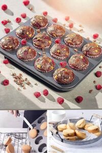 12'li Yanmaz Yapışmaz Muffin Kek Kalıbı