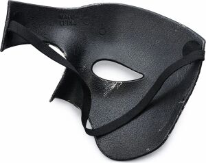 Antik Eskitme Gümüş Erkek Yarım Maske - Phantom & Balo Maskesi