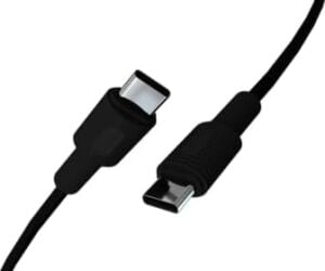 Type C-C Power Delivery Hızlı Şarj Kablosu, Siyah Kablo, Siyah/siyah Uçlar (150 Cm)