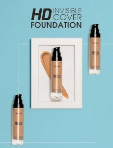 Invisible Cover Hd Hafif Yapılı & Yarı Parlak Bitişli SPF30 Fondöten