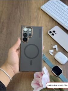 Mat Sert Klein Kılıf Siyah  Galaxy S23 Ultra ile Uyumlu