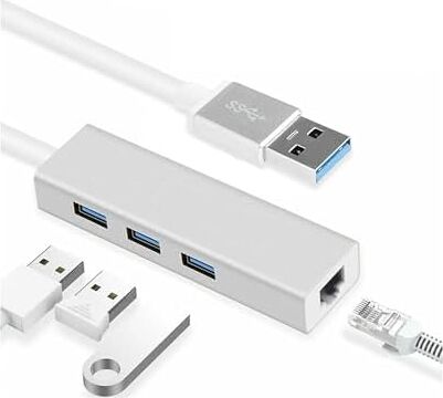 FC06 3 Bağlantı Noktalı Usb3.0 To 3usb3.0 10/100 Mbps Ethernet Kablolu Çevirici