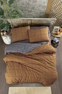 Bonita Nevresim Takımı Çift Kişilik 4 Parça 200X220 (Kahverengi/çift Kişilik)