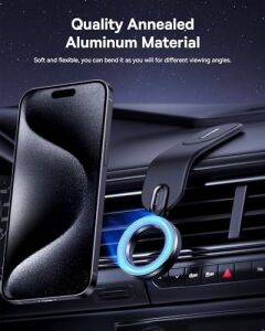 C02 Go Manyetik Araç Telefonu Tutacağı, 360° Dönebilen Mobil Tutucu, 15 Pro Max Için Ultra Güçlü Mıknatıslı Bükülebilir Tasarım Araç Telefonu Tutacağı, S24 Ultra