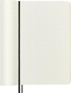 Moleskine Kareli Kalin Siyah Defter L Boy Yumuşak Kapak (Expanded)