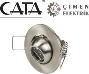 Cata Ct 5268 1.5W Satin Kasa LED Spot 6400K Beyaz Işık