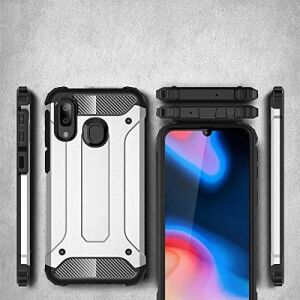 Galaxy A40 ile Uyumlu Çift Katman Koruyucu Crash Military Tank Kılıf - Gold