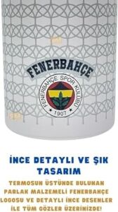 650ML Lisanslı Çift Katlı Paslanmaz Çelik Termos 8 Saat Sıcak Soğuk Hediye Kutulu Beyaz