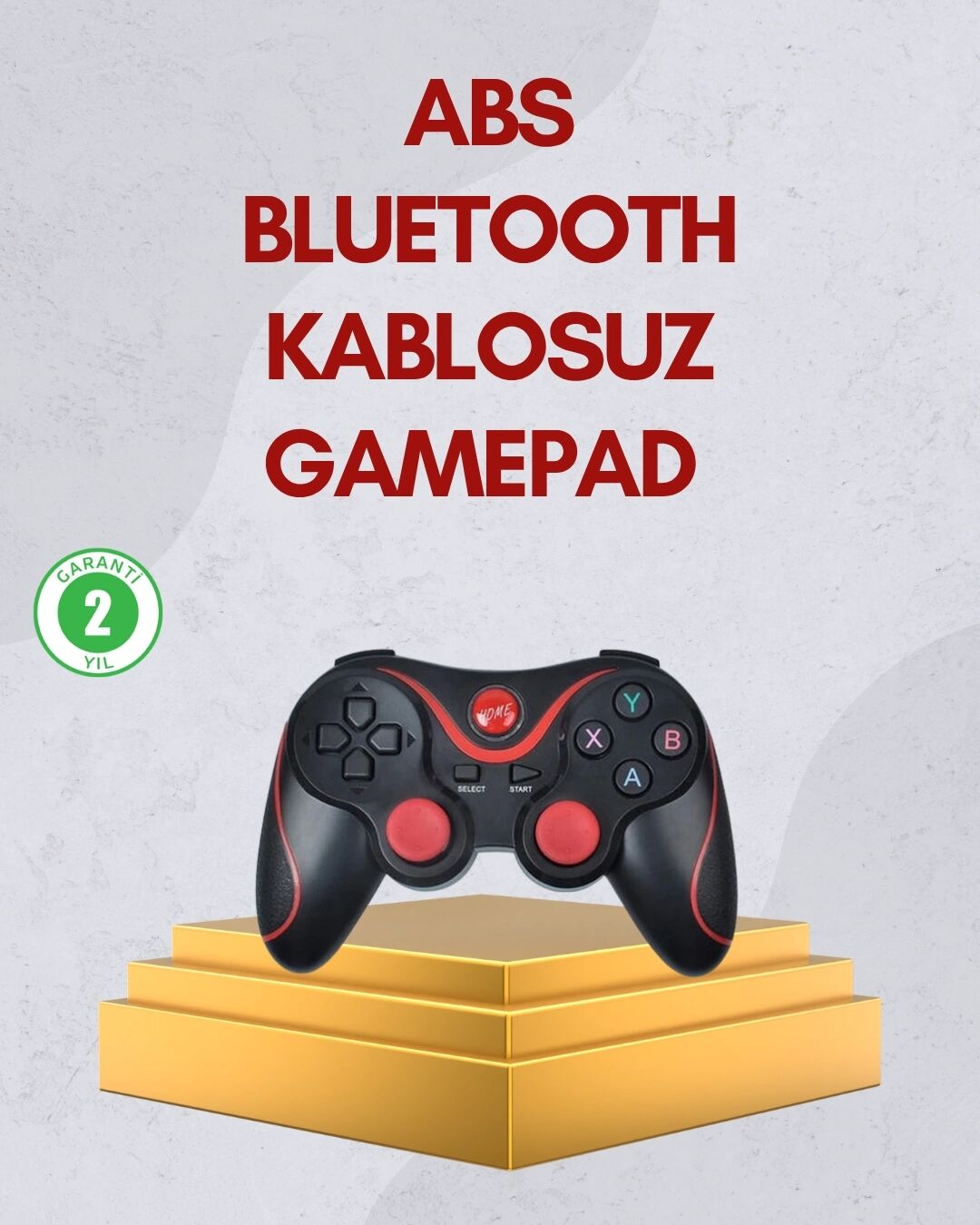 Ergonomik Tasarımlı Kablosuz Bluetooth Gamepad Titreşimli