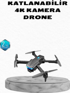 4K Kamera Özellikli Katlanabilir Drone Wi-Fi ve Yükseklik Sabitlemeli