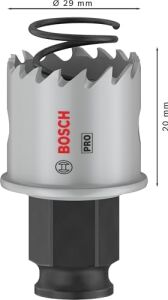 1x Pro Sheet Metal Power Change Plus Delik Açma Testeresi (Paslanmaz Çelik Saclar, Çelik Saclar, Ø 29 Mm, Professional Aksesuar Döner Matkap/vidalamalar, Darbeli Matkap/vidalama)