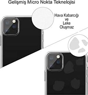 Apple iPhone Se 2020 ile Uyumlu Kapak 1mm Şeffaf Silikon Kılıf