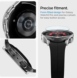 Galaxy 5 Pro (45MM) Kılıf Thin Fit Crystal Clear + Cam Ekran Koruyucu Glas.tr Slim Hd - ACS05400