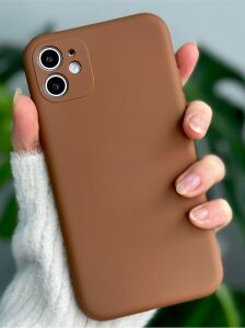 Iphone 11 ile Uyumlu Içi Kadife Lansman Renkli Esnek Silikon Koruma Kılıfı