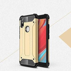 Xiaomi Redmi S2 ile Uyumlu Çift Katman Koruyucu Crash Military Tank Kılıf - Gold
