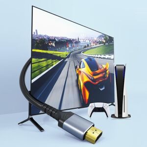 HI001S 8K/60Hz 4K/144Hz HDMI 2.1 Hdr Görüntü ve Ses Aktarım Kablosu 1.5 Metre