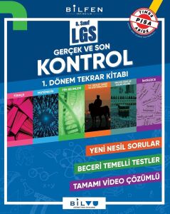 8. Sınıf Lgs 1. Dönem Gerçek ve Son Kontrol Tekrar Kitabı