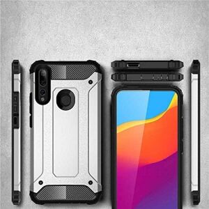 Y9 Prime 2019 / Y9 2019 / P Smart Z ile Uyumlu Çift Katman Koruyucu Crash Military Tank Kılıf - Rose Gold