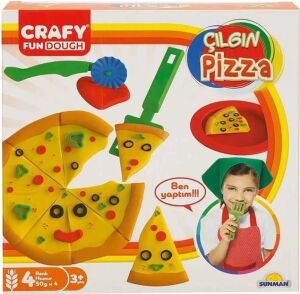 Crafy Çılgın Pizza Oyun Hamuru Seti 200 G 10 Parça