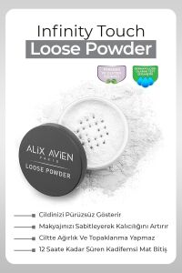 Ipeksi Toz Pudra - Sabitleyici Etki Mat Bitiş - Loose Powder 01 Transparent