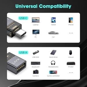 Type C To Usb3.2 Çevirici Dönüştürücü Otg 10GBPS 60W Ultra Hızlı Şarj ve Veri Aktarımı Otgdm
