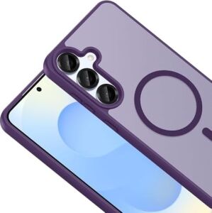 Spia  Galaxy S25 Fe ile Uyumlu Kılıf Kablosuz Derin Mor Vulga Sert Kapak Orijinal ( Galaxy S25 Fe ile Uyumlu, Kablosuz Derin Mor)